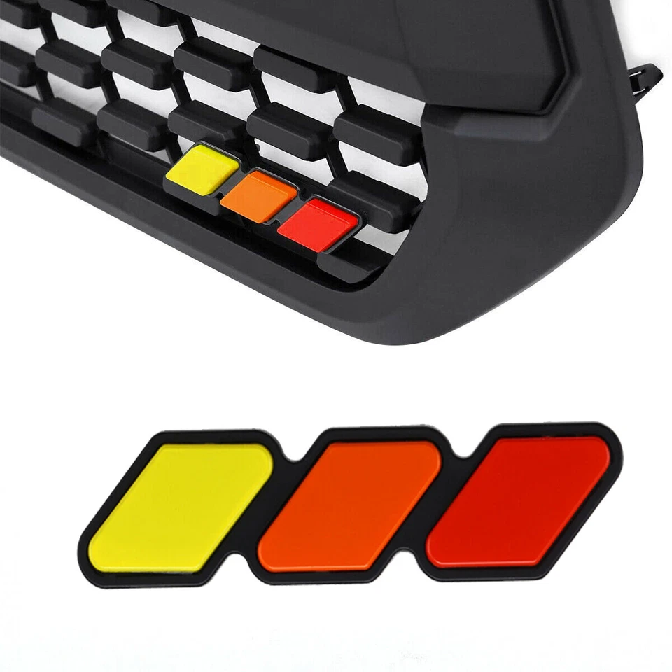 Insignia tricolor 3 rejillas emblema eoa para Toyota Tacoma 4Runner Tundra FJ RAV4, etc. Foto 4 de 4