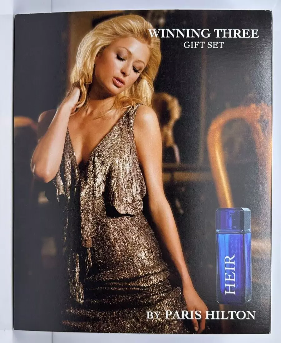 Heir Paris Hilton Gift Set 1.7Oz EDT 2.75Oz Deodorant 3oz Body