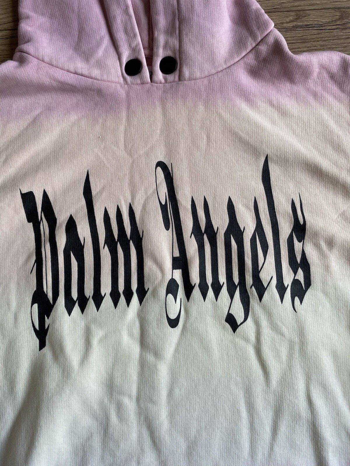 Palm Angels Oversized Unisex Gothic Style Print Tie Dye  Hoodie Medium Chest 46" image 3