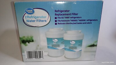 2 Pack Great Value GE-MFW Refrigerator Replacement Filters Kenmore 469991 469996