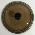 PYREX VISIONS ROUND GLASS AMBER V-1.5 C LID REPLACEMENT #33