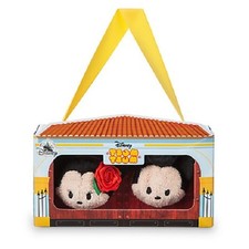 US Disney Spain Mickey and Minnie Mouse Mini Tsum Tsum Set of 2 NIB Retired 