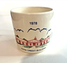 1978 Farm Credit building Coffee Mug Made In The USA Vintage Cup