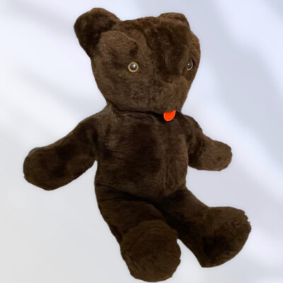 VERY RARE Collectible Vintage 60s? Brown Ugly Teddy Bear 17