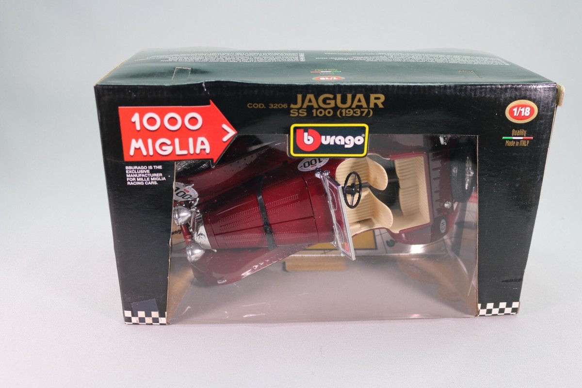Modèle Réduit 1/18 Jaguar SS100 Bburago - Occasion Bon état - Italie