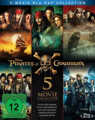 Pirates of the Caribbean - 5-Movie Collection # 5-BLU-RAY-BOX-NEU