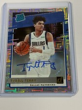 2020 Panini Donruss Rated Rookies Choice Signatures Tyrell Terry Rookie Auto RC