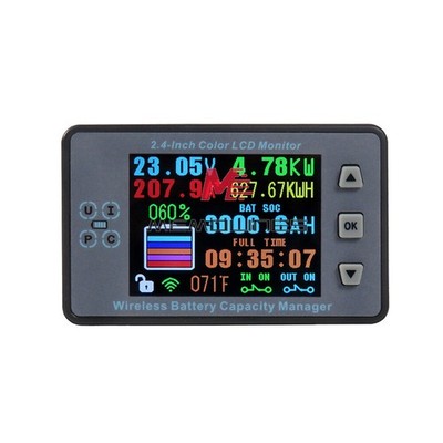 DC 8V-120V 300A VAC8810F   Voltage and Ammeter Coulomb Capacity Counter *pt