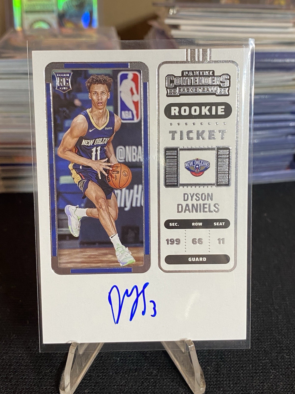 2022-23 Contenders Dyson Daniels Auto Rookie Ticket #142 Pelicans Hawks