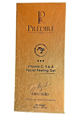 Pr3dire Paris Vitamin C E A Facial Peeling Gel 1.35 fl oz Exfoliating Treatment