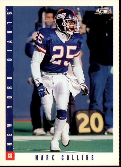 1993 Score #294 Mark Collins - FB