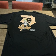 Primitive X Naruto Ichiraku Anime Manga T-Shirt Men's Large Short Sleeve Black 