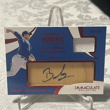 2020 Panini Immaculate Collection Debut Moments Autograph Relic Brusdar Grateful