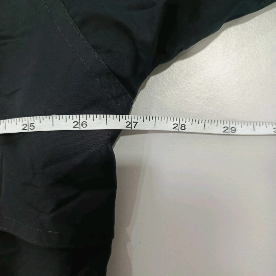 WATERPROOF Brand Parka Jacket Outdoor Jacket Full Zipper Size XL Black Pit27 - Image 4 of 4