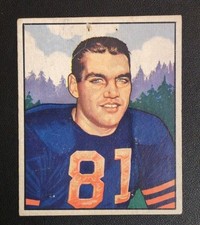 1950 Bowman #63 GEORGE CONNOR -- HOF Chicago Bears -- Filler