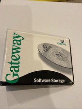 Vintage 1999 Gateway Software Storage 2-Ring Binder With Operating System 2 CDs