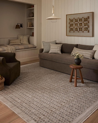 Loloi Amber Lewis Cali Collection Natural/Slate 5'3'' x 7'6'' Accent Rug