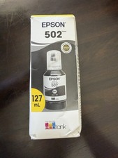 EPSON 502 EcoTank Ink Ultra-high Capacity Bottle Black Ink Refill, 127ml / 4.2oz