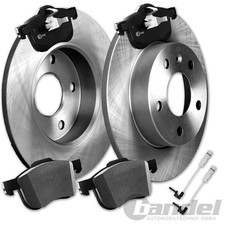 BREMSSCHEIBEN + BELÄGE + WARNKONTAKTE HINTEN für MERCEDES CLK C208 A208 W208