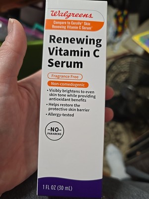Walgreens Renewing Vitamin C Serum Fragrance-Free 1 Fl Oz EXP 9/22/26 WVC26724