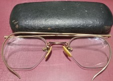 Vintage American Optical 12k Gold Fill Semi Rimless Eyeglasses Rare
