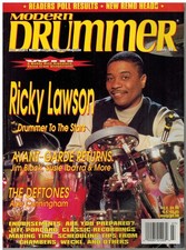 MODERN DRUMMER MAG JUL 98 RICKY LAWSON JEFF PORCARO RECORDINGS AVANTE GARDE DRUM