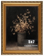 Vintage Picture Frame, Ornate Gold Picture Frames for Wall Hanging And Tablet...