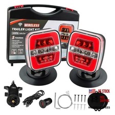 4 PIN Wireless Trailer Lights, Adjustable Magnetic LED Trailer Lights with
