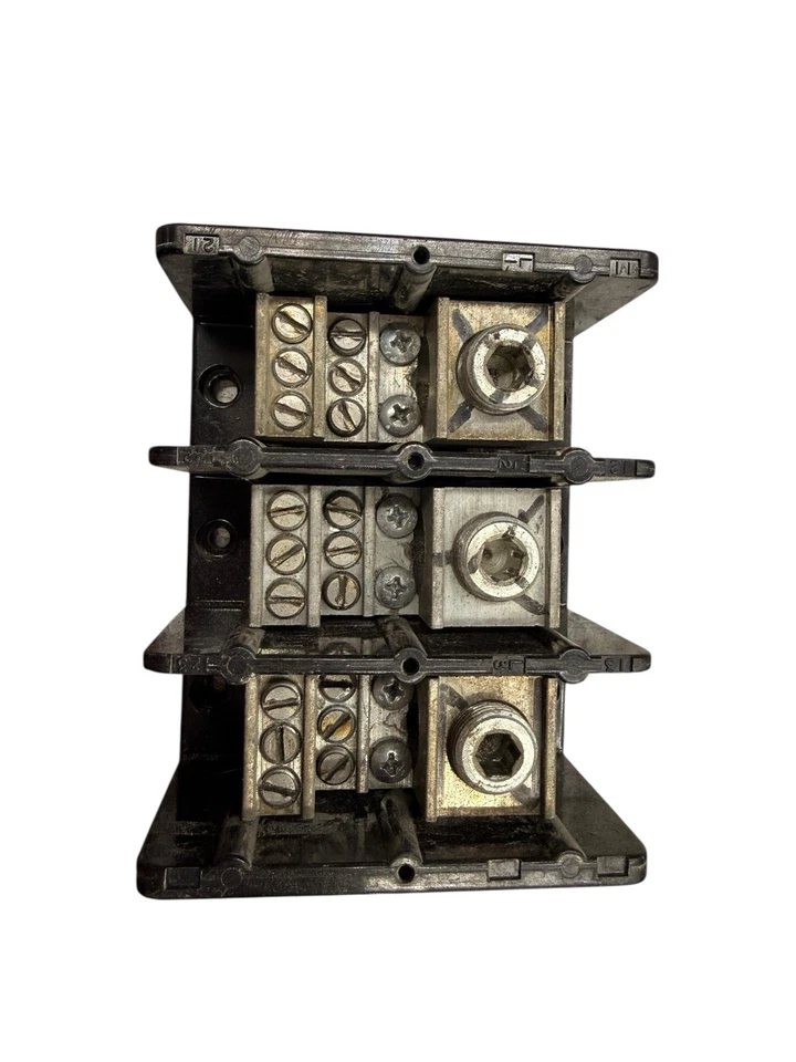 Marathon Cat No 1433553 Barrier Terminal Block 3 Pole, 600V 400 MCM (B4) - Image 2 of 3