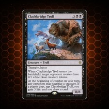 MTG - Clackbridge Troll/Klackerbrückentroll - ELD - EN - EX