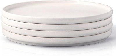 AmorArc Stoneware Dinner Plates Set of 4, 10.5 Inch Reactive Matte Glaze Cera...