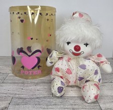 VTG Poter 1986 Working Musical Hearts Clown Rare Collectible Kawaii Cutecore NWT