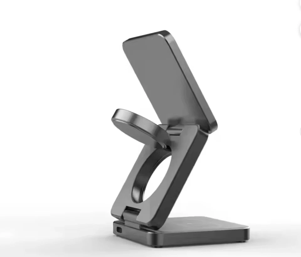 Магнитная складная беспроводная зарядная станция 3 в 1 для устройств Apple - Изображение 2 из 4