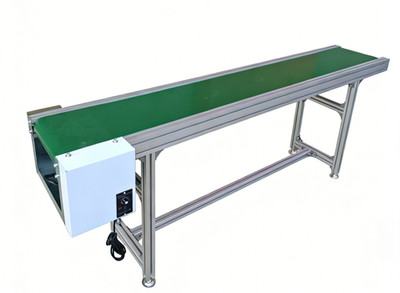 110v 79''×11.8'' Industrial PVC Belt Conveyor Adjustable Speed for Industrial