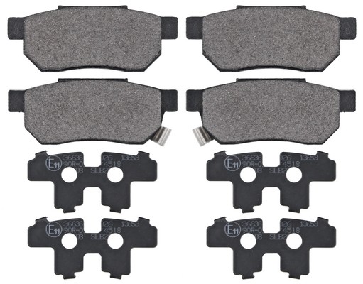 A.B.S. BremsbeläGe Hinten Rechts Links FüR Rover 200 400 Honda Civic IV CRX II-image