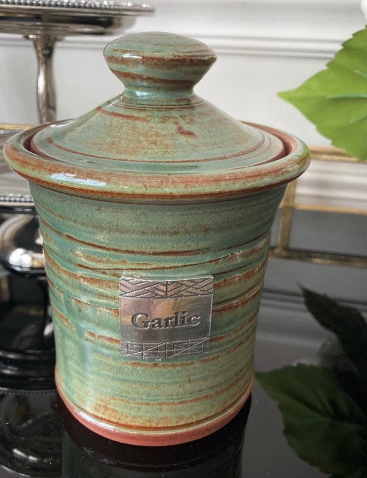 Stoneware Garlic Onion Keeper - Oregon Stoneware Studio, Eugene OR