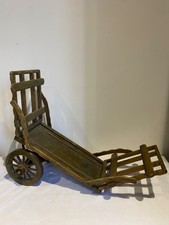 Vintage Wooden  Hay Wagon Model Cart Toy Spare or Repair 