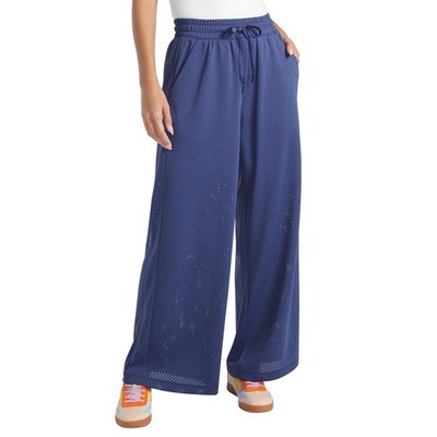 VEVO ACTIVE Athletic Mesh Wide Leg Pant