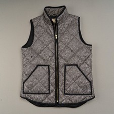 J. Crew Puffer Vest Womens S Herringbone Full...