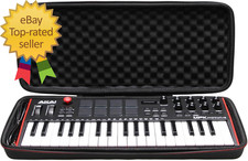 LTGEM Hard Travel Case for Akai Professional MPK Mini plus USB MIDI Keyboard Con