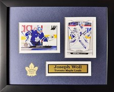 Joseph Woll Toronto Maple Leafs 2 Card Sports Memorabilia Collector Frame