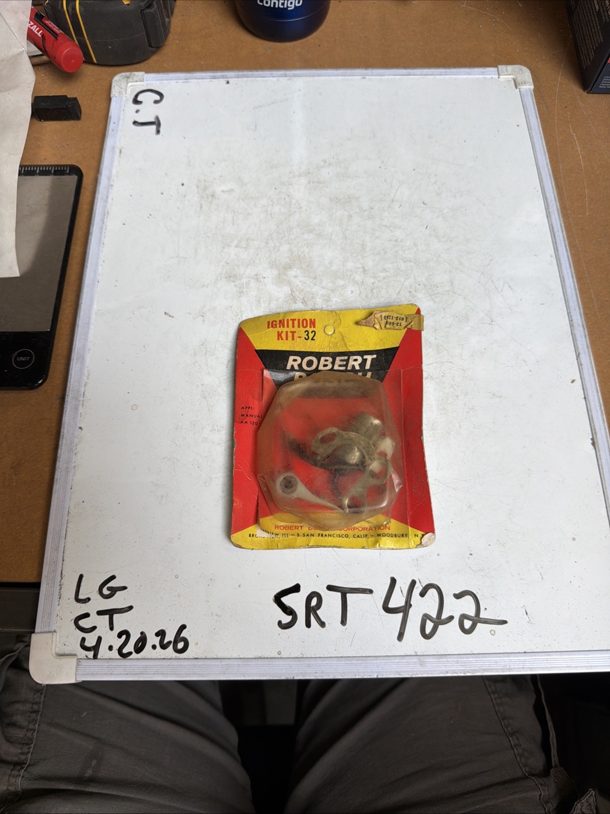 (1) Bosch Corp Ignition Kit Part Number Kit-32 One Set Point And Condenser NOS