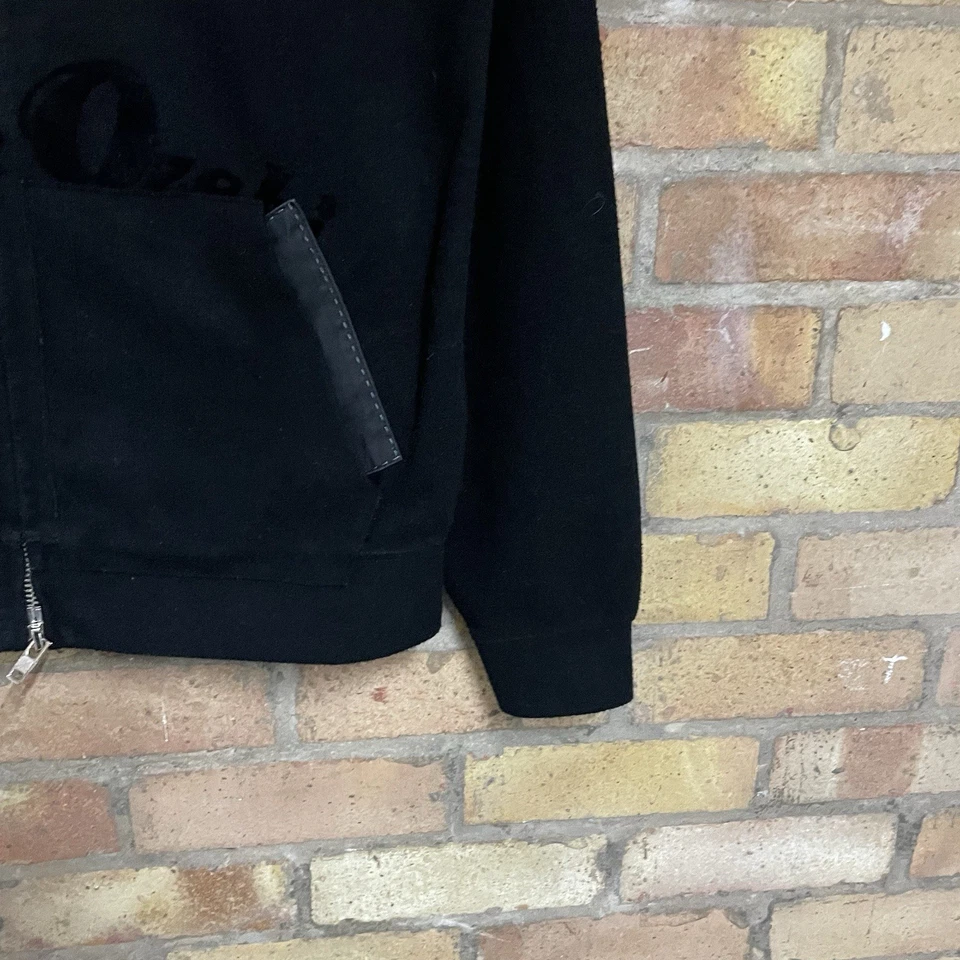 Etienne Ozeki Women’s Black Fleece Bomber Jacket Embroidered Extra Large XL - Image 4 of 4