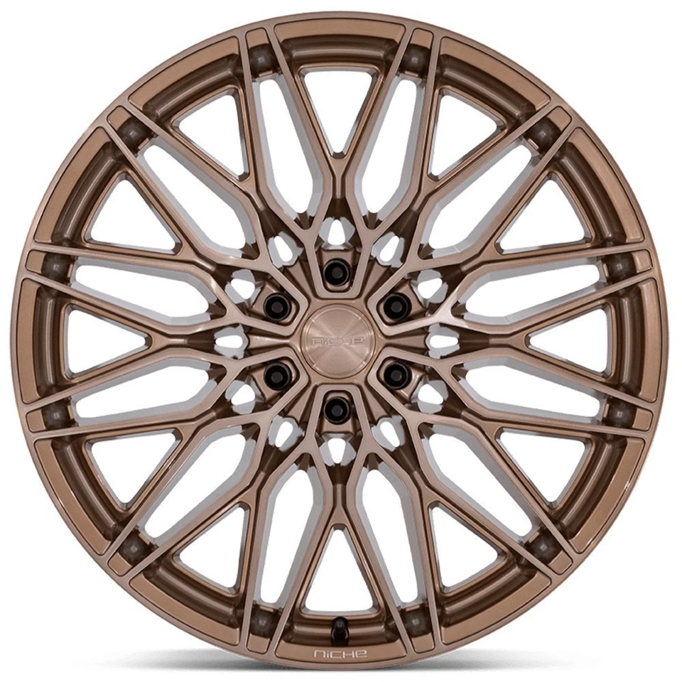 22x9.5" Niche Wheels NC278 Calabria 6 Platinum Bronze Rims (S04) Foto 3 de 3