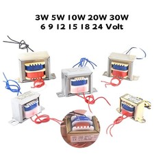 Power Transformer 220 VAC, 3W 5W 10W 20W 30W Watt Output 6,9,12,15,18,24,Volt