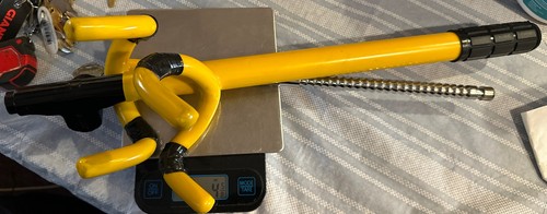 Winner International The Club 3000 Twin Hooks Steering Wheel Lock, Yellow