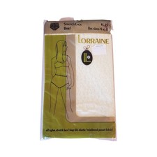 Vintage Lorraine Stretch Lace Brief 4 to 8 Nylon Reinforced Gusset Yellow