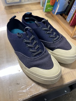 Native Blue Lightknit Lace Up Platform Sneakers Womens 5 Comfort Shoes Casual