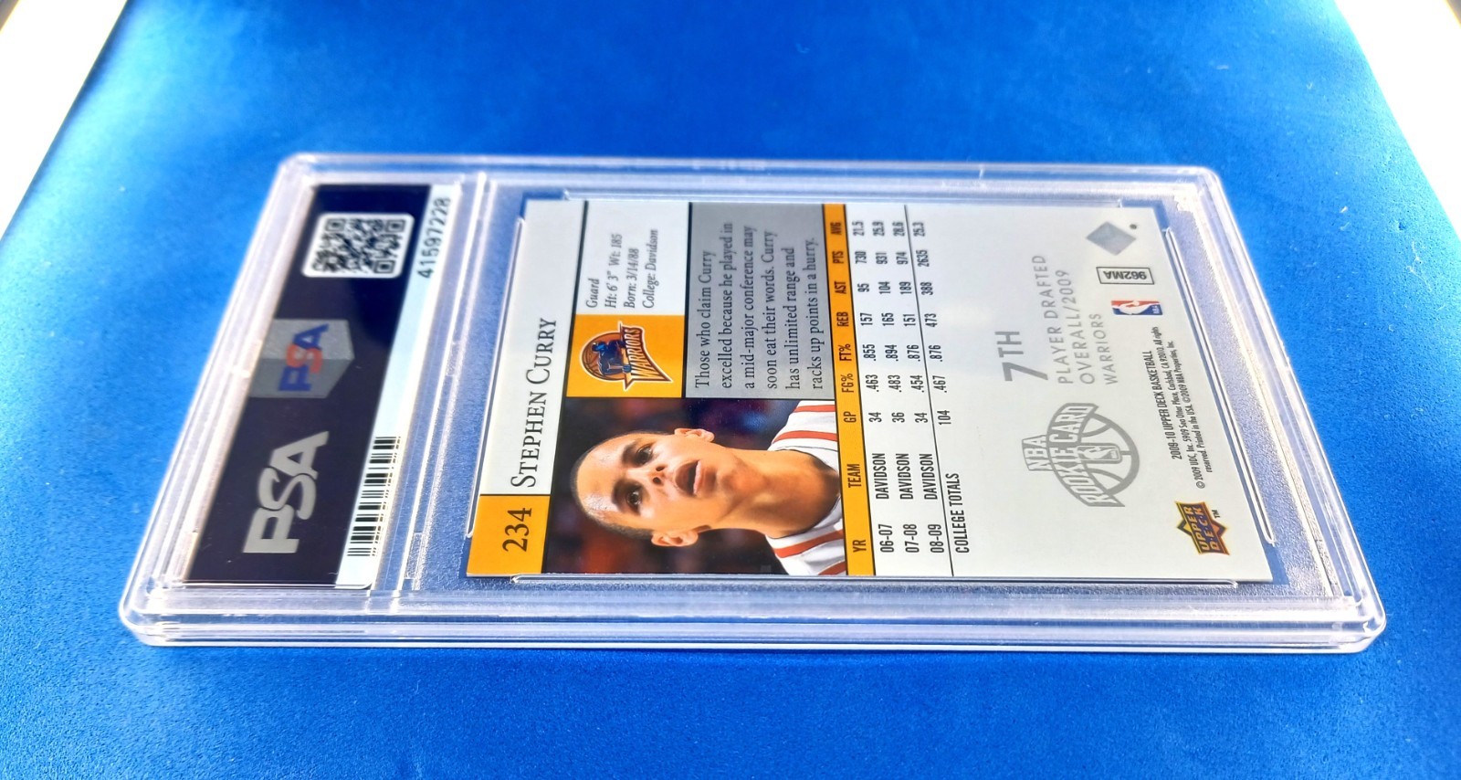 STEPHEN CURRY PSA 10 2009-10 UPPER DECK #234 STAR ROOKIES RC  WARRIORS Rookie view 19