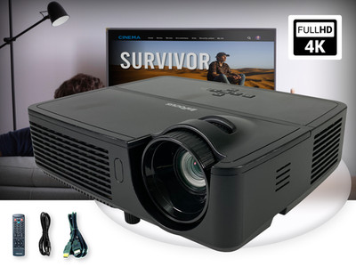 DLP Projector for Home Office Presentations and Remote Work 3200 Lumens Full HD